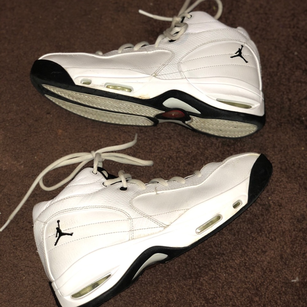 black and white jordans.